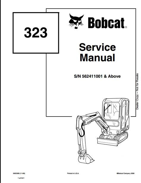 bobcat 323 mini excavator service manual|bobcat 323 parts diagram.